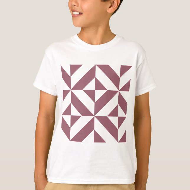 Pum Geometric Deko Cube Pattern T-Shirt (Vorderseite)
