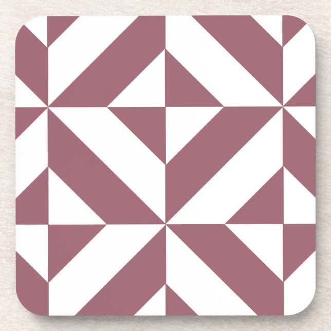 Pum Geometric Deko Cube Pattern Untersetzer (Vorderseite)