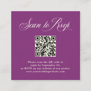 Pum Lila Italian Elegance   UAWG mit QR-Code Begleitkarte