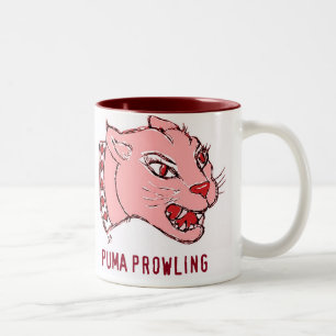 PUMA-HERUMSTREICHENDER PUMA-DRUCK ZWEIFARBIGE TASSE