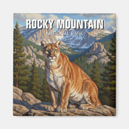 Puma im Rocky Mountain National Park Reise Magnet