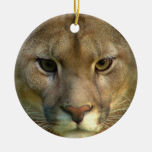 Puma-Katzen-Verzierung Keramikornament