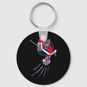 Puma Löwe Bestie Eishockey Torwart Katze Original  Schlüsselanhänger