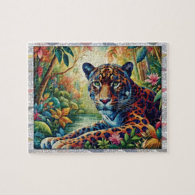Puma-Mosaik, Wilde Tiere, Fliesen, Geschenk,  Puzzle (Horizontal)