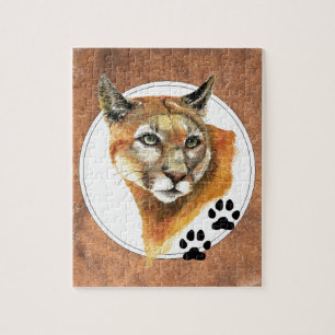 Puma, Mountain Lion, Cougar, Natursammlung Puzzle