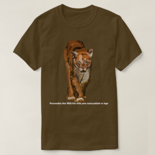Puma-oder Berglöwe-oder Puma-T-Shirt T-Shirt