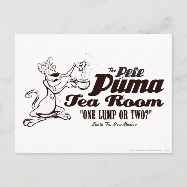 Puma Pete Tea Room Postkarte (Vorderseite)