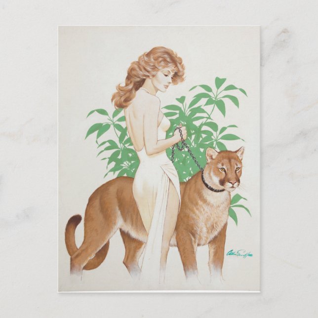 Puma PinUp Postkarte (Vorderseite)