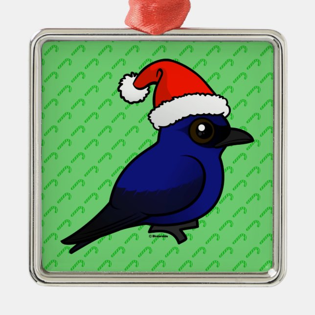 PUMA Santa Silbernes Ornament (Vorne)