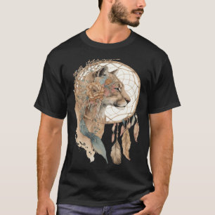 Puma Stammes-Wasserfarbe Puma Traumfänger T-Shirt