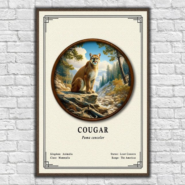 Puma-Zoologie-Serie Poster (Von Creator hochgeladen)