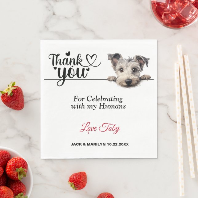 Pumi Dog Paper Napkins Serviette (Beispiel)