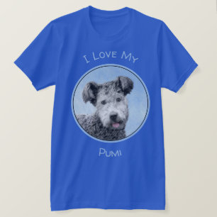 Pumi-Malerei - Niedliche Original Hunde-Kunst T-Shirt