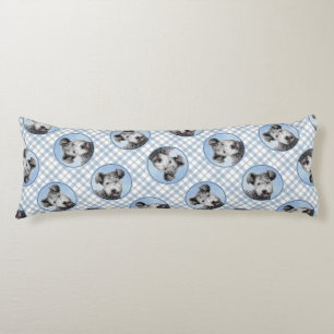 Pumi Painting Gray Pumik Niedlich Original Haustie Seitenschläferkissen