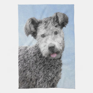Pumi Painting - Niedliche Original Hunde Kunst Geschirrtuch