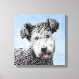 Pumi Painting - Niedliche Original Hunde Kunst Leinwanddruck