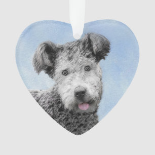 Pumi Painting - Niedliche Original Hunde Kunst Ornament