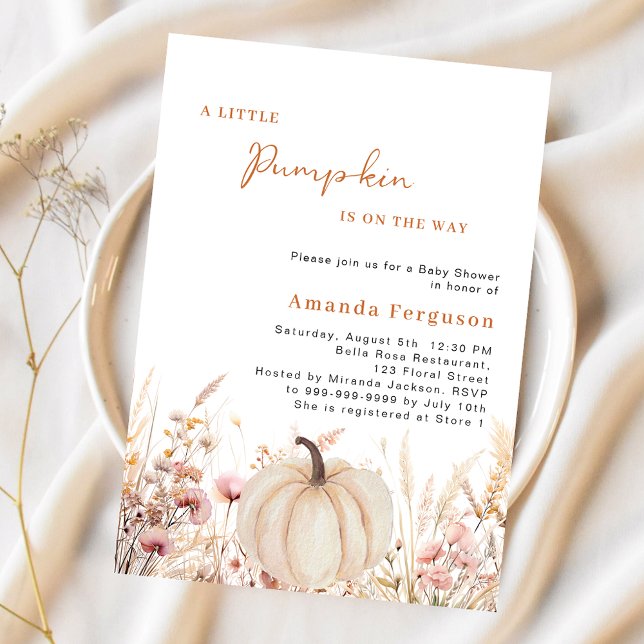 Pumkin auf dem Weg Wildblumen Haushalt Kinderdusch (Von Creator hochgeladen)