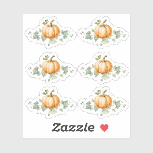 Pumkin Baby Shower Party Decke Sticker Blatt (Blatt)