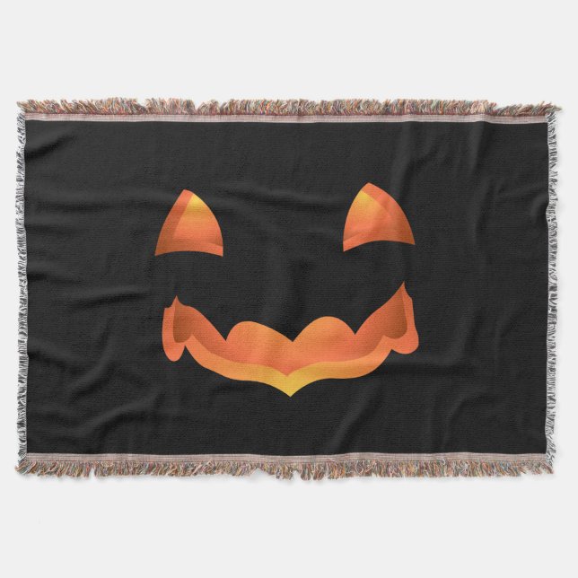 Pumkin Blanket Fun Halloween-Knöcheldekor Decke (Vorderseite)