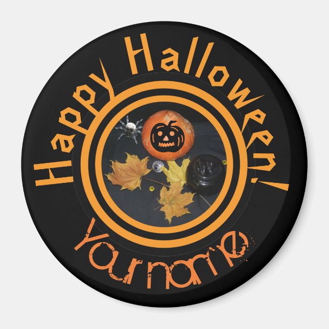 Pumkin Halloween Dekoration Magnet (Vorne)