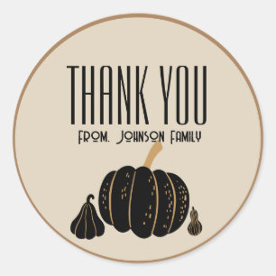Pumkin halloween Fall Danke, dass ihr einen eigene Runder Aufkleber