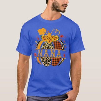 Pumkin Leopard Kariert Nana Sun Funny Funny Herbst T-Shirt