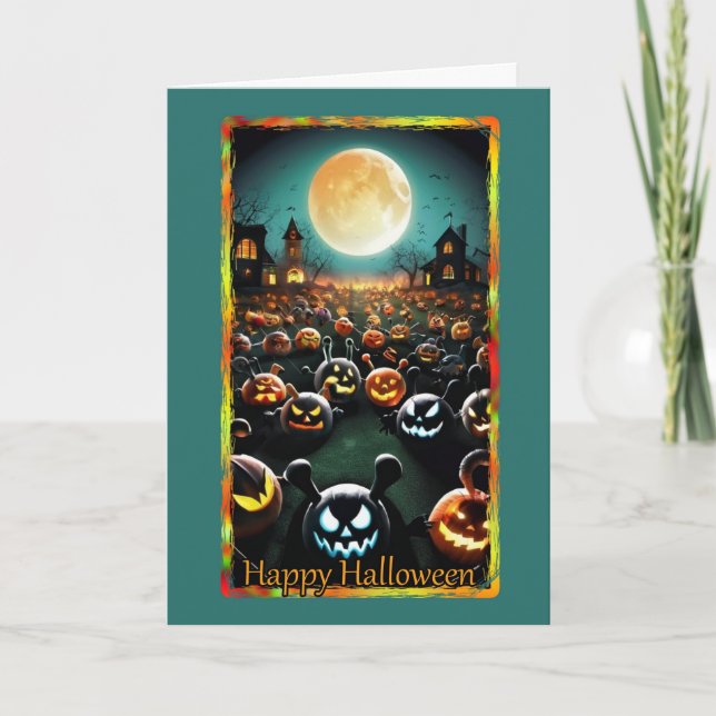 Pumkin Patch Halloween Card Karte (Vorderseite)