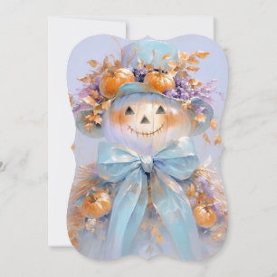 Pumkin Scarecrow Halloween Babydusche Einladung