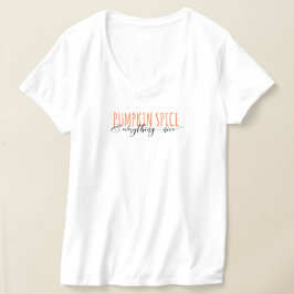 Pumkin Spice Hanes Nano V-Neck T - Shirt