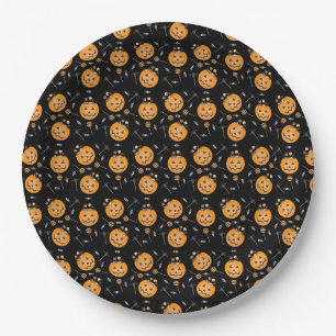 Pumkin Trick oder Treat Eimer Halloween Candy Pappteller