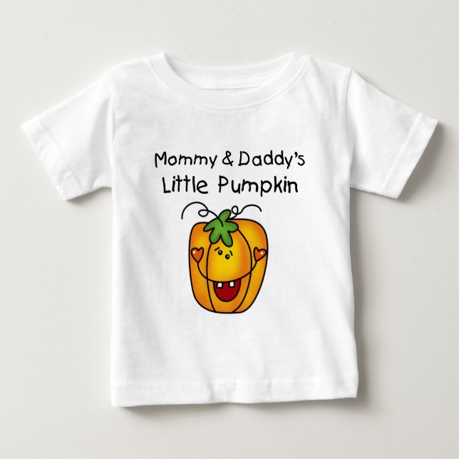 Pumkin-Tshirts und Geschenke von Mommy und Daddy Baby T-shirt (Vorderseite)