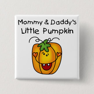 Pumkin-Tshirts und Geschenke von Mommy und Daddy Button