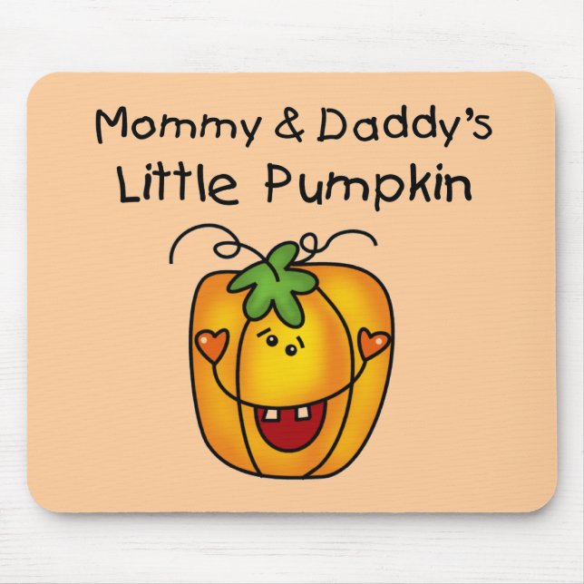 Pumkin-Tshirts und Geschenke von Mommy und Daddy Mousepad (Vorne)