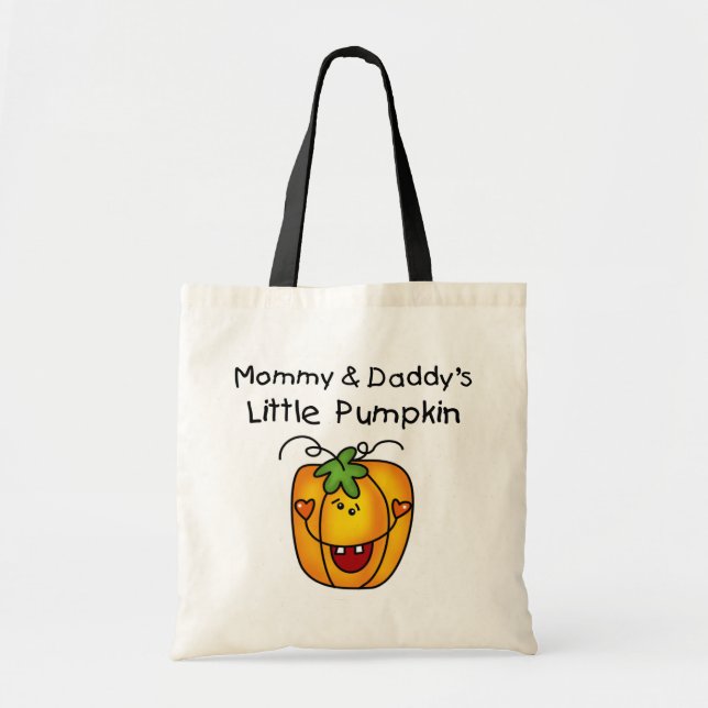 Pumkin-Tshirts und Geschenke von Mommy und Daddy Tragetasche (Vorne)