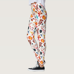 Pumkin und Blätter Leggings