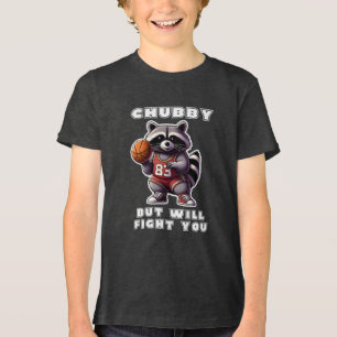 Pummeliger Aber Wird Dich Lustiger Waschbär Basket Tri-Blend Shirt