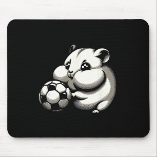 Pummeliger Hamster mit Fußball Ll Cartoon Kawaii  Mousepad