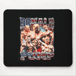 Pump 1 VS 1 Biden American Flag Swole Trump 2024 Mousepad
