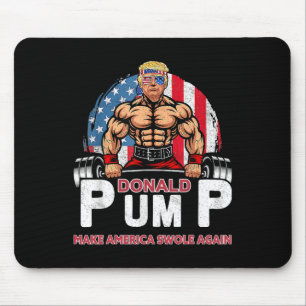 Pump America wieder fett Lustig Trump 2024  Mousepad