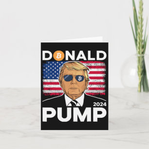 Pump Bitcoin Funny Trump 2024 Crypto Karte