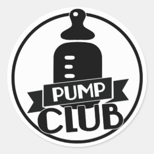 Pump Club Runder Aufkleber
