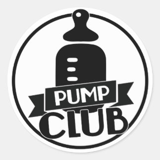 Pump Club Runder Aufkleber
