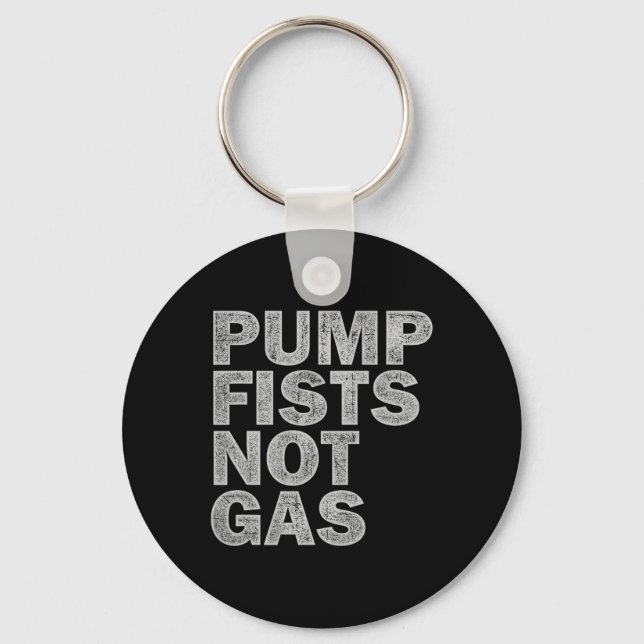 Pump Fists Not Gas Funny New Jersey Beach Souvenir Schlüsselanhänger (Vorderseite)