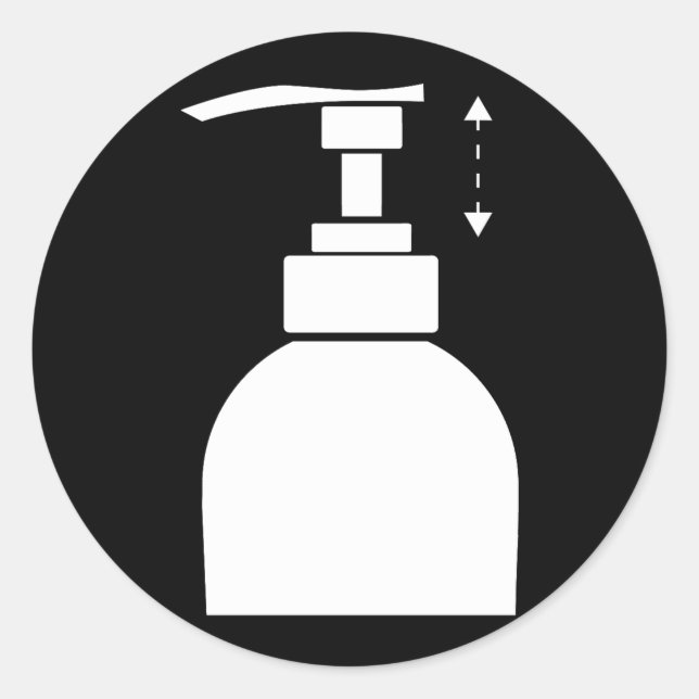 Pump-Flasche-Profil Runder Aufkleber (Vorderseite)