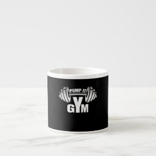 Pump it Ness Gym Sport Motivation Männer Frauen Ki Espressotasse
