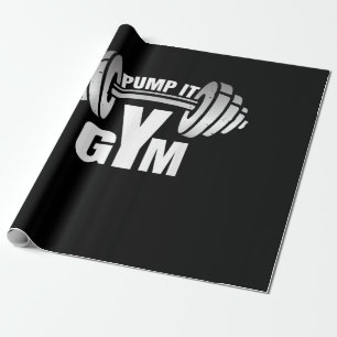 Pump it Ness Gym Sport Motivation Männer Frauen Ki Geschenkpapier