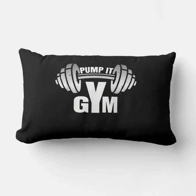 Pump it Ness Gym Sport Motivation Männer Frauen Ki Lendenkissen (Vorderseite)