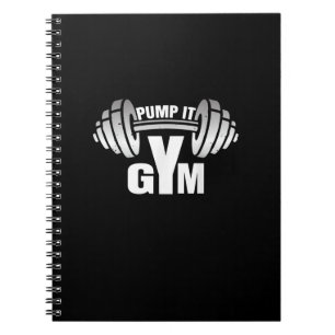 Pump it Ness Gym Sport Motivation Männer Frauen Ki Notizblock