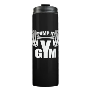 Pump it Ness Gym Sport Motivation Männer Frauen Ki Thermosbecher